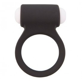 Чёрное эрекционное виброкольцо LIT-UP SILICONE STIMU RING 3 BLACK