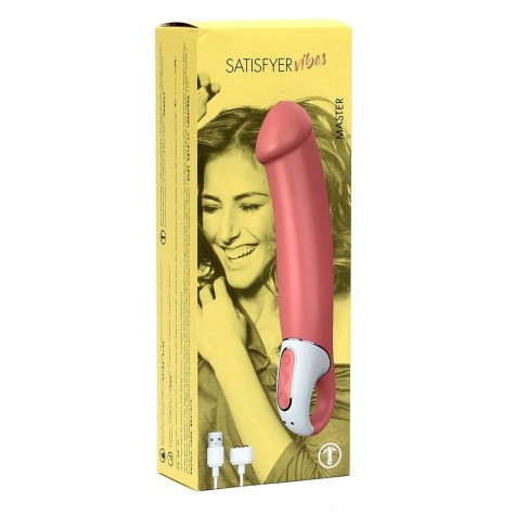 Перезаряжаемый вибратор Satisfyer Vibes Master - 23,5 см.